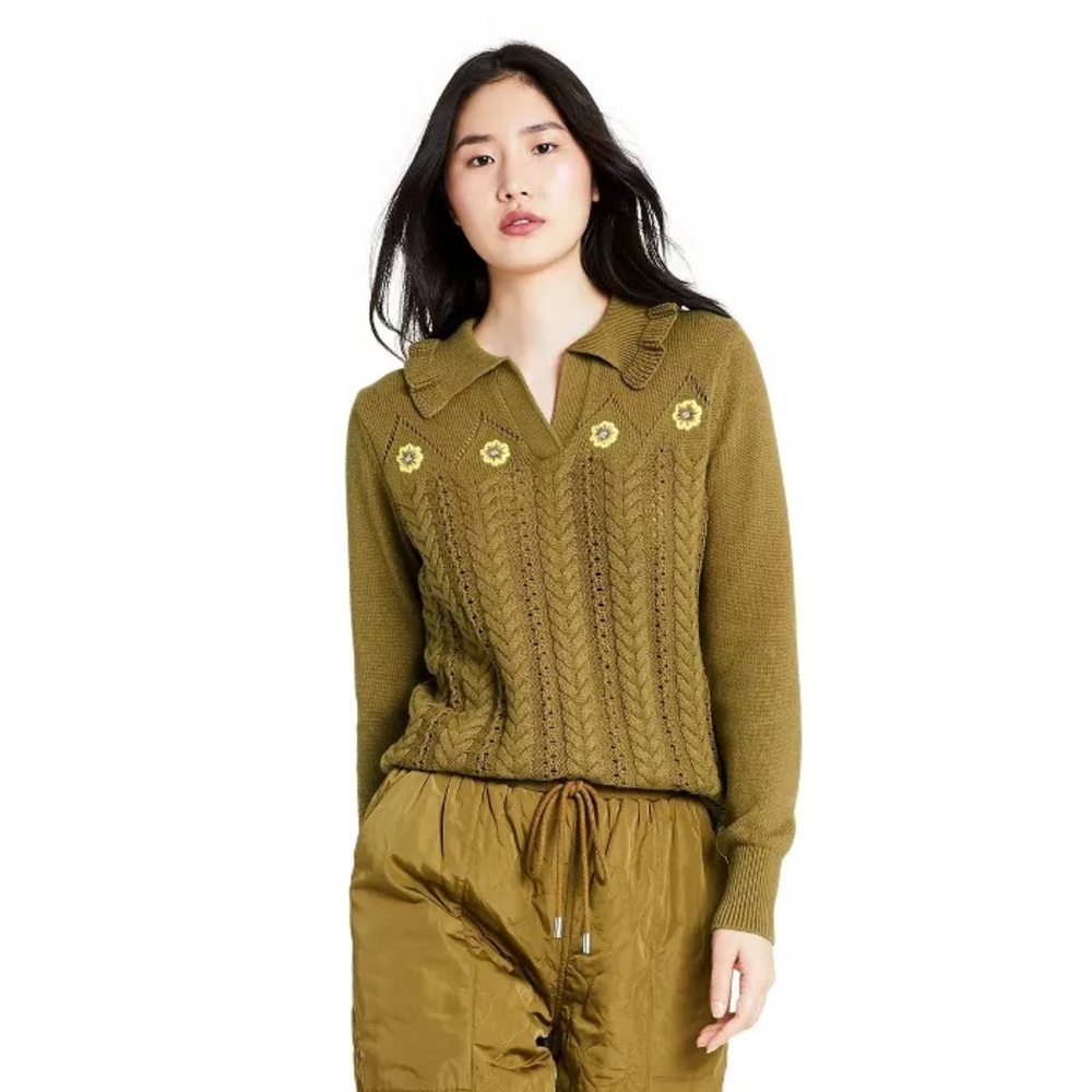 Sandy Liang x Target Olive Knit Sweater